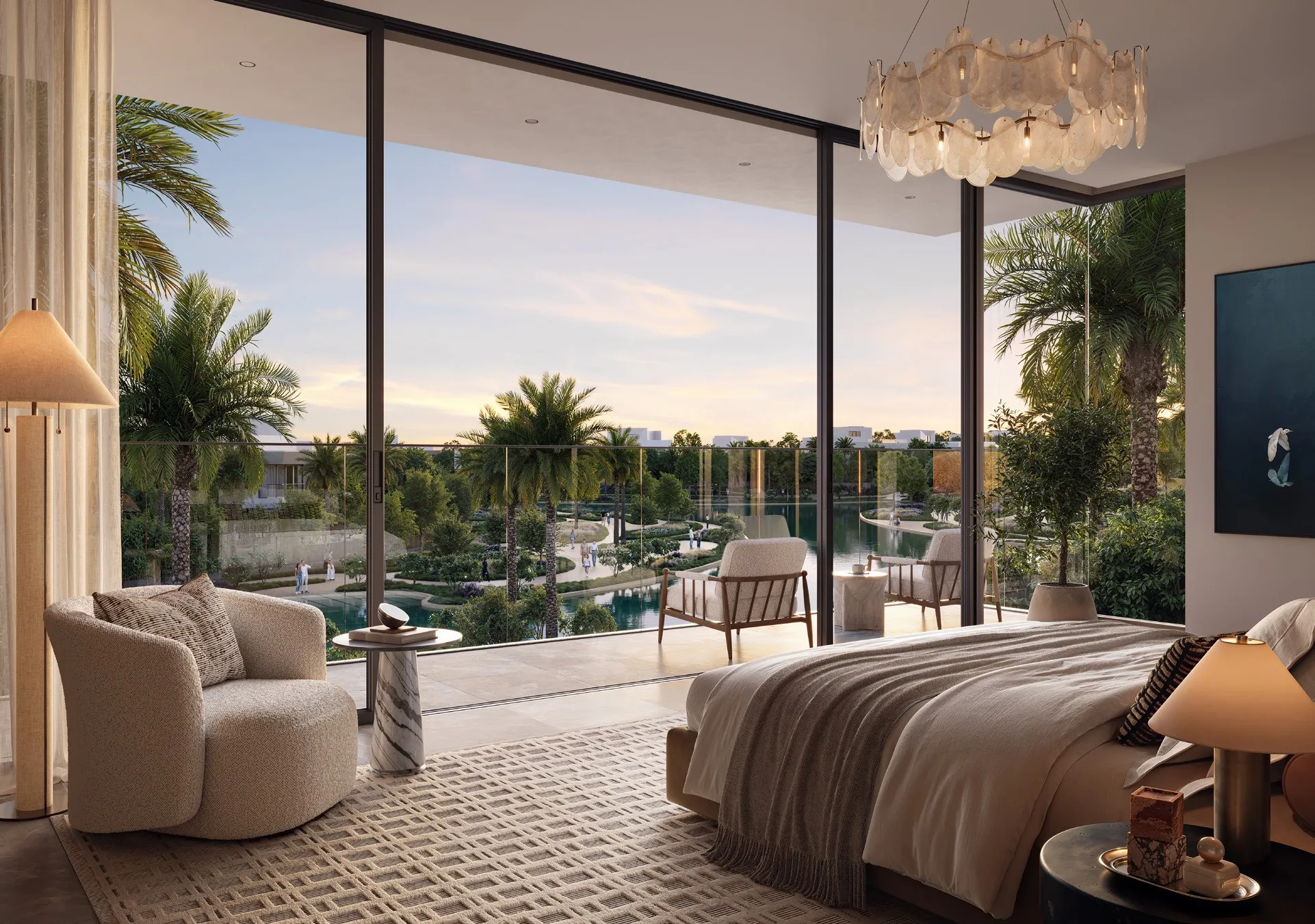 Rooftop pool at Lunaya Terraces